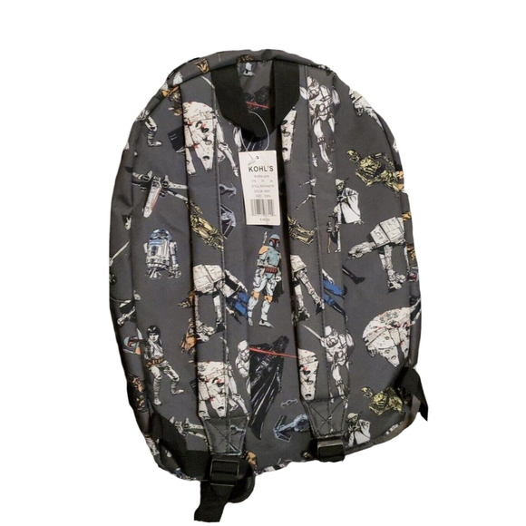 RARE Star Wars 17'' Backpack All-Over Print Bag Comic Characters - Picture 3 of 3